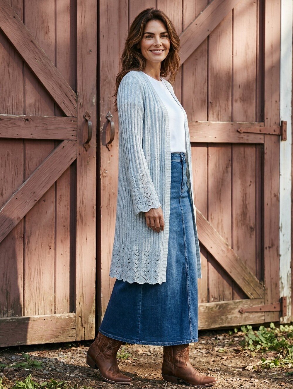 torrid Light Gray Ribbed Knit Open Cardigan